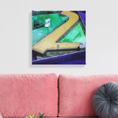 Jeux de建築メタル文字ボックスキャンバス キャンバスプリント (インサイチュ (リビング))