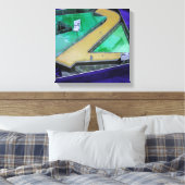 Jeux de建築メタル文字ボックスキャンバス キャンバスプリント (インサイチュ (寝室))