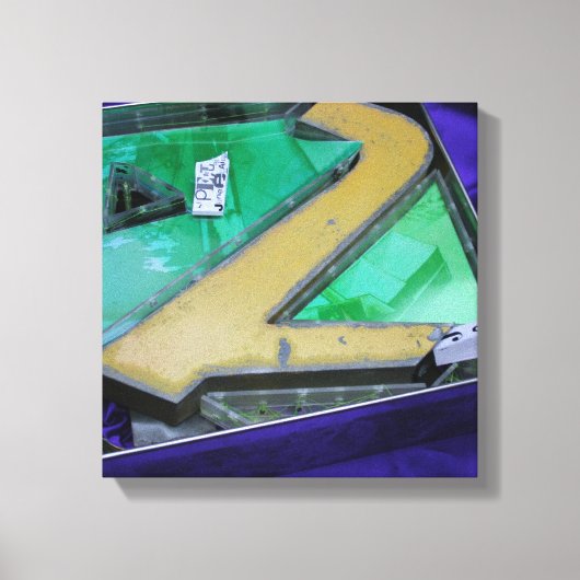 Jeux de建築メタル文字ボックスキャンバス キャンバスプリント (正面)