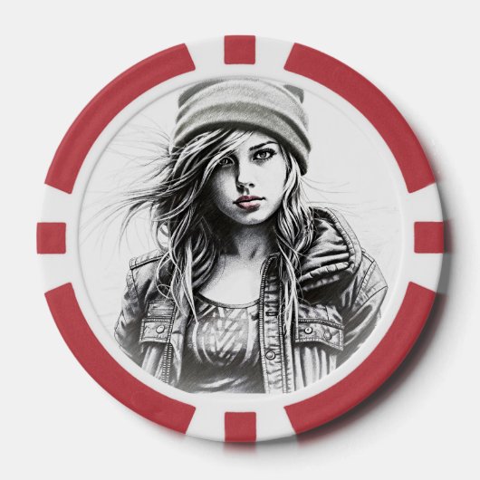 Jeux de cartes ポーカーチップ (正面)