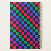 Jewel candy diagonal checkerboard pattern プランナー手帳 (裏面)