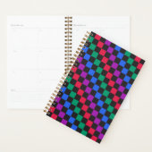 Jewel candy diagonal checkerboard pattern プランナー手帳 (ディスプレー)