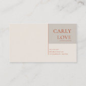 Jewel Tone Floral and Copper Diamond Frame 名刺 (裏面)