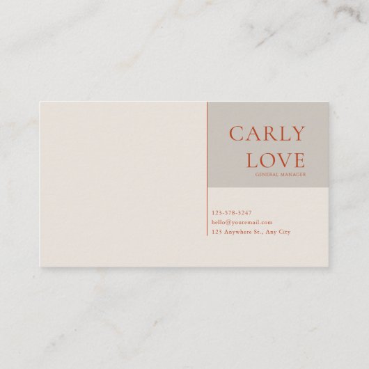 Jewel Tone Floral and Copper Diamond Frame 名刺 (裏面)