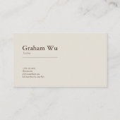 Jewel Tone Floral and Geometric Frame Elegant 名刺 (裏面)