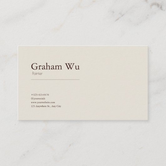 Jewel Tone Floral and Geometric Frame Elegant 名刺 (裏面)