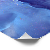 Jewel Tone Fluid Resin Nebula Glow ポスター (コーナー)