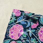 Jewel Toned Boho Chalk Chintz Floral Pattern ビーチタオル (インサイチュ)