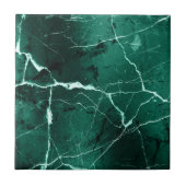 Jewel Tones Marble Abstract Emerald Green ID1288 タイル (正面)