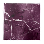 Jewel Tones Marble Abstract Plum Purple ID1288 タイル (正面)