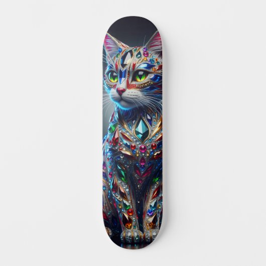 Jeweled Cat Skateboard スケートボード (正面)