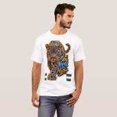 Jeweled Leopard 100% Positive Tシャツ (正面フル)