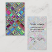 Jewelee Shineyのモザイク芸術 名刺 (正面/裏面)