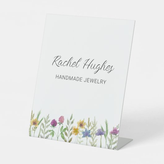 Jeweler Floral Display  台座サイン (正面)