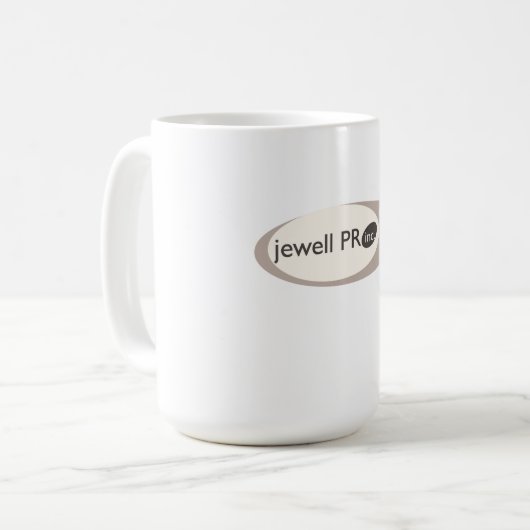 Jewell PRのクリエイティブサービス コーヒーマグカップ (正面左)