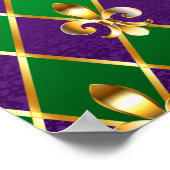 Jewelry Background Mardi Gras ポスター (角)