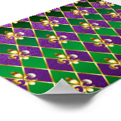Jewelry Background Mardi Gras ポスター (角)