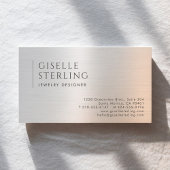 Jewelry Designer Brushed Metal 名刺