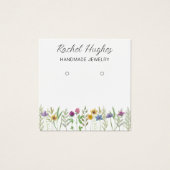 Jewelry Earrings Floral Display Card (正面)