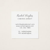 Jewelry Earrings Floral Display Card (裏面)