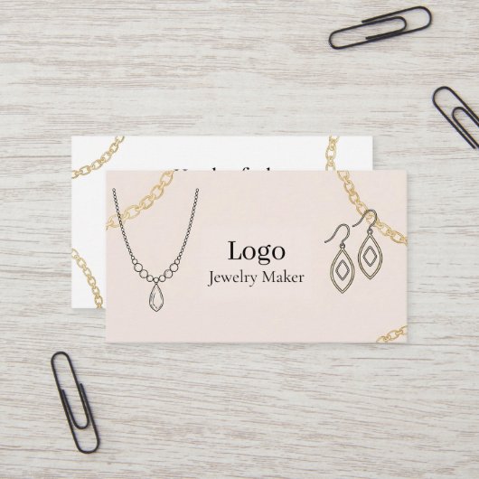 Jewelry Maker Business Card 名刺 (正面/裏面インサイチュ)