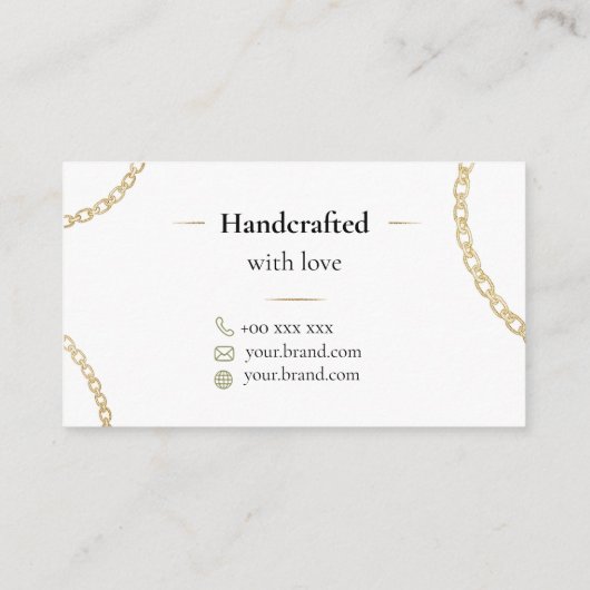 Jewelry Maker Business Card 名刺 (裏面)