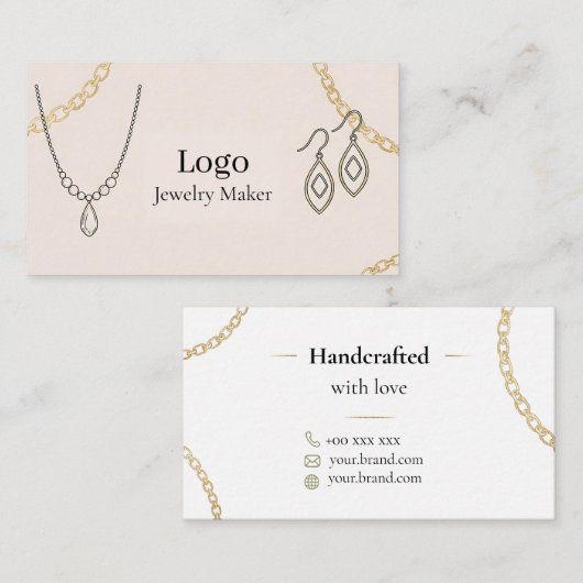 Jewelry Maker Business Card 名刺 (正面/裏面)