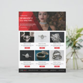 Jewelry Product Promotional Flyer Template (スタンド正面)