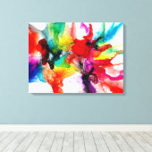 Jeweltone Prism – 水彩 キャンバスプリント (インサイチュ (ウッドフロア))