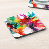 Jeweltone Prism – 水彩 コースター (左側)
