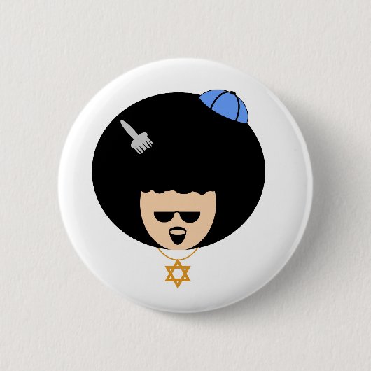 Jewfro 缶バッジ (正面)