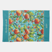 Jewish Al Netilat Yadayim Pomegranate Handwashing キッチンタオル (横)