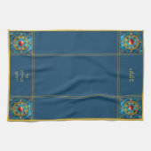 Jewish Al Netilat Yadayim Pomegranate Handwashing キッチンタオル (横)