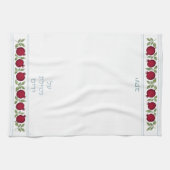 Jewish Al Netilat Yadayim Pomegranate Handwashing キッチンタオル (横)