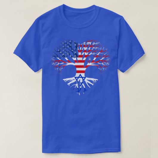 Jewish American Grown Half Jew Ish Heart Israel He Tシャツ (デザイン正面)