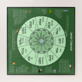 Jewish Calendar Jigsaw Puzzle ジグソーパズル (横)