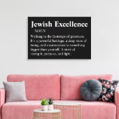 Jewish Excellence Modern Minimal Wall Art Canvas キャンバスプリント (インサイチュ (リビング))