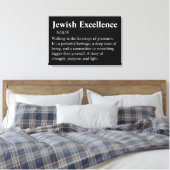 Jewish Excellence Modern Minimal Wall Art Canvas キャンバスプリント (インサイチュ (寝室))