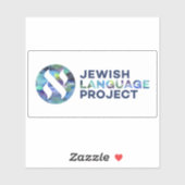Jewish Language Project rectangle logo シール (シート)