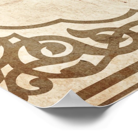 Jewish Mazel Tov Hebrew Good Luck ポスター (角)