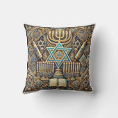 Jewish pillo star of david pillow クッション (裏面)