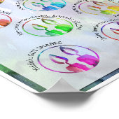 Jewish Sabbath Greetings Around the World Sticker ポスター (角)