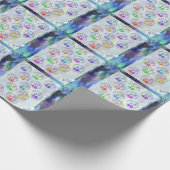 Jewish Sabbath Greetings Around the World Sticker ラッピングペーパー (角)