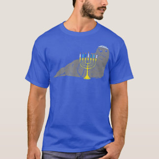 Jewish Seal Menorah Animal Hanukkah Pajamas Chanuk Tシャツ