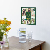 Jewish Star of David自分の写真を追加6写真 箔ポスター (レイダウン (キッチン))