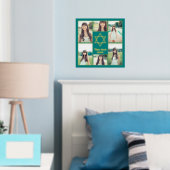 Jewish Star of David自分の写真を追加6写真 箔ポスター (インサイチュ (寝室))