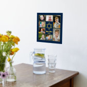 Jewish Star of David自分の写真を追加7写真 箔ポスター (レイダウン (キッチン))