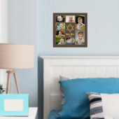 Jewish Star of David自分の写真を追加7写真 箔ポスター (インサイチュ (寝室))