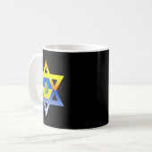 Jewish Star Of David Eastern European コーヒーマグカップ (正面左)
