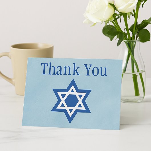 Jewish Thanks You Star of David ポストカード